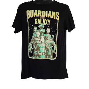 Marvel Guadians of The Galaxy Men's Size Large Black Yellow Graphic T-Shirt